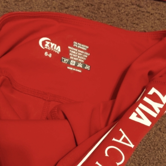 "Zyia Active"  Matching Sport bra  + leggings. Size M. bra. Size 6-8 leggings. - Picture 11 of 13